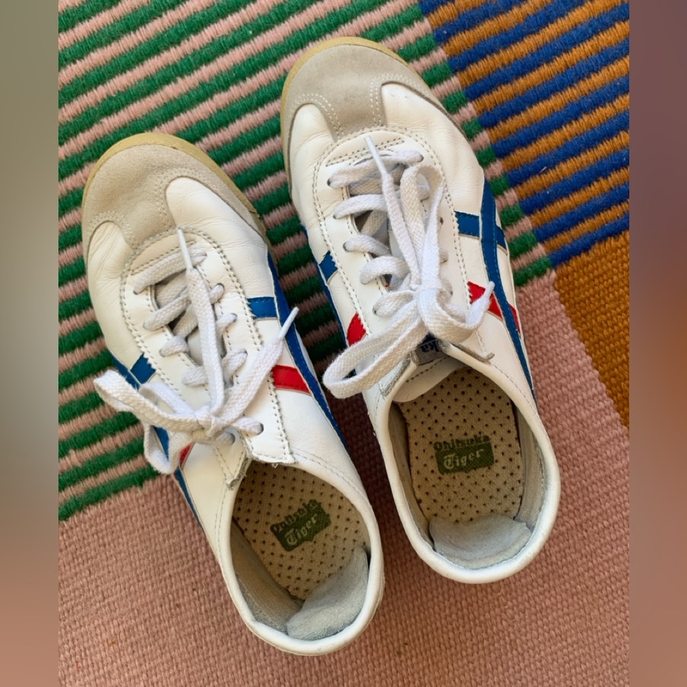 Onitsuka Tiger by Asics - White with Red and Blue Stripes